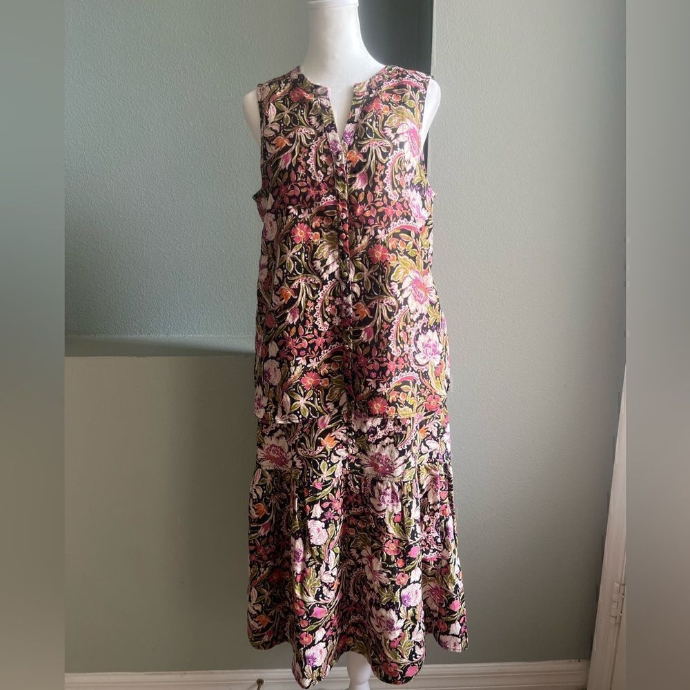 Joie Skirt Top Linen Dress Outfit Blouse